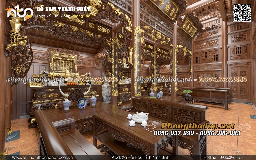 Không gian nội thất dát vàng điểm nhấn sang trọng